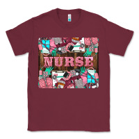 Burgundy Nurse Classic Tee - LillyAllenDesigns