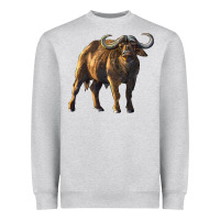 Heather Grey Buffalo Heavyweight Sweatshirt - LillyAllenDesigns