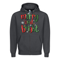 Smoke merry and bright Zipper Hoodie - MaliasSmallBusiness