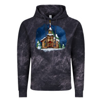 Christmas Church And Snow Vintage Hoodie | Teevron