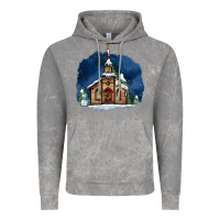 Cloud Rock Christmas church and snow Vintage Hoodie - AdoDesignShop