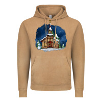 Vintage Camel Christmas church and snow Vintage Hoodie - AdoDesignShop