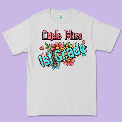 Little Miss First Grade Premium Tee Designed By Ranaportraitstore