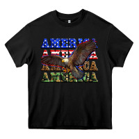 Black america america america america Heavy Core Tee - Zillion Design Studio