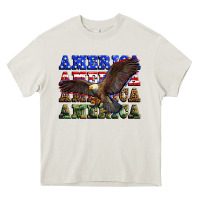 Cream america america america america Heavy Core Tee - Zillion Design Studio