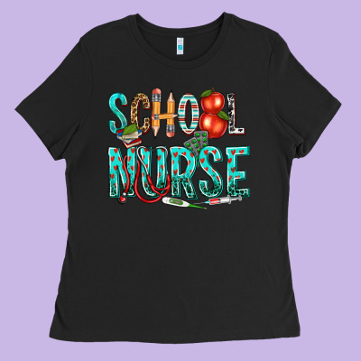 School Nurse Ladies Tee Designed By Texasbilliewilder