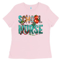 Bubblegum Pink school nurse Ladies Tee - texasbilliewilder