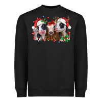 Black funny christmas heifers Heavyweight Sweatshirt - Jasminsmagicworld