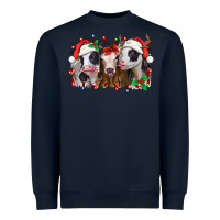 Navy funny christmas heifers Heavyweight Sweatshirt - Jasminsmagicworld