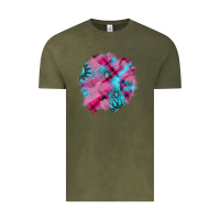 Vintage Olive v.d gemstone's patches Vintage Tee - AdoDesignShop