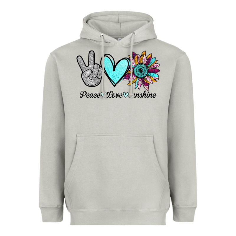 Peace Love Sunshine Heavyweight Hoodie by Bettercallsaul | Teevron