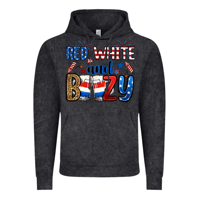 Red White And Boozy Vintage Hoodie by RanaPortraitStore | Teevron