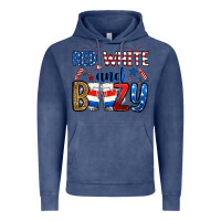 Vintage Denim red white and boozy Vintage Hoodie - RanaPortraitStore
