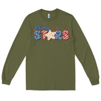 Army Green oh my stars Long Sleeve Tee - MaliasSmallBusiness