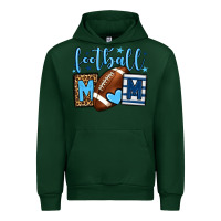 Forest Green Football mom blue team color  mother's day Urban Hoodie - HowdyJamesFarm