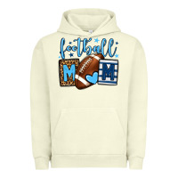 Pigment Pistachio Football mom blue team color  mother's day Urban Hoodie - HowdyJamesFarm