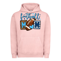 Pigment Salmon Football mom blue team color  mother's day Urban Hoodie - HowdyJamesFarm
