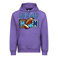 Tulip Football mom blue team color  mother's day Urban Hoodie - HowdyJamesFarm