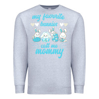 Heather Grey My Favorite Bunnies Call Me Mommy Premium Sweatshirt - Bettercallsaul