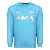 Ocean Blue My Favorite Bunnies Call Me Mommy Premium Sweatshirt - Bettercallsaul