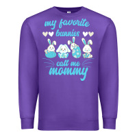 Purple My Favorite Bunnies Call Me Mommy Premium Sweatshirt - Bettercallsaul