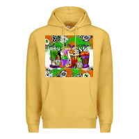 Antique Gold Halloween Coffee Cups Premium Hoodie - texasbilliewilder