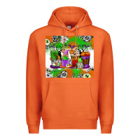 Carrot Halloween Coffee Cups Premium Hoodie - texasbilliewilder