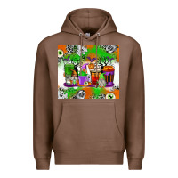 Chestnut Halloween Coffee Cups Premium Hoodie - texasbilliewilder