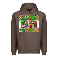 Coffee Halloween Coffee Cups Premium Hoodie - texasbilliewilder