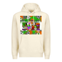 Sandshell Halloween Coffee Cups Premium Hoodie - texasbilliewilder