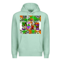 Seafoam Halloween Coffee Cups Premium Hoodie - texasbilliewilder
