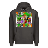 Smoke Halloween Coffee Cups Premium Hoodie - texasbilliewilder