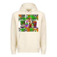 Tofu Halloween Coffee Cups Premium Hoodie - texasbilliewilder
