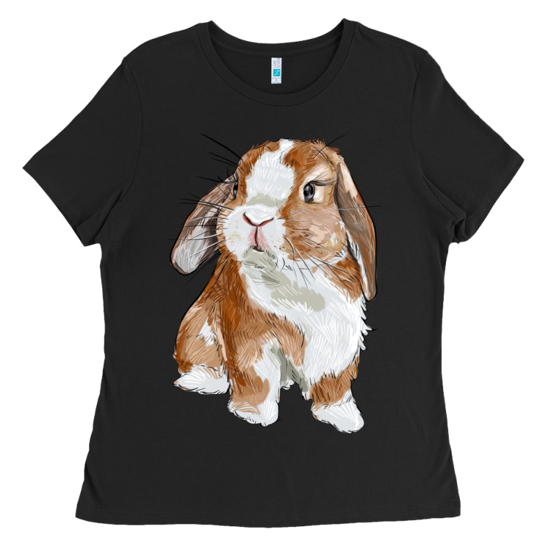Cute Bunny Ladies Tee by RanaPortraitStore | Teevron