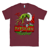 Burgundy christmas character hand physician assistant Classic Tee - NancyCooperArtShop