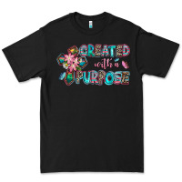 Black created with a purpose Premium Tee - AdoDesignShop