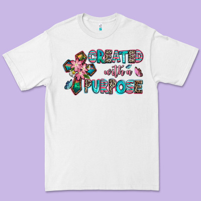 Created With A Purpose Premium Tee Designed By Adodesignshop
