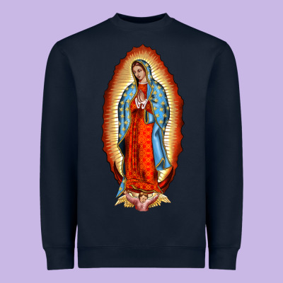 Our New Lady Of Guadalupe Heavyweight Sweatshirt Designed By Barkaloodesign
