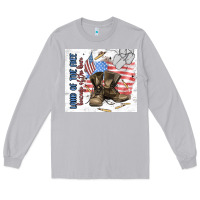 Moon Dust land of the free Long Sleeve Tee - MaliasSmallBusiness