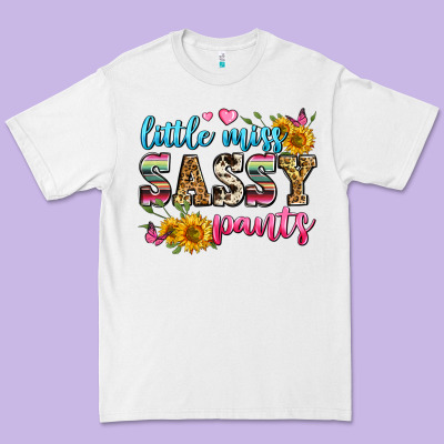 Western Little Miss Sassy Pants Premium Tee Designed By Zillion Design Studio
