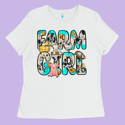 Farm Girl Ladies Tee Designed By Zillion Design Studio