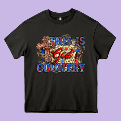 This Is God's Country Heavy Core Tee Designed By Zillion Design Studio