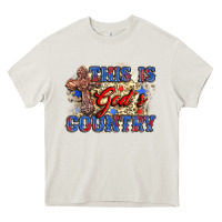 Cream this is god's country Heavy Core Tee - Zillion Design Studio