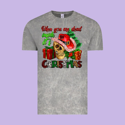 When You Are Dead Inside Its Christmas Vintage Tee Designed By Adodesignshop