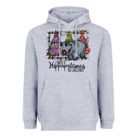 Heather Grey I Want Hippopotamus For Christmas Heavyweight Hoodie - Bettercallsaul