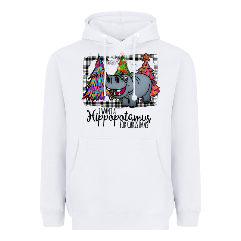 I Want Hippopotamus For Christmas Heavyweight Hoodie by Bettercallsaul | Teevron