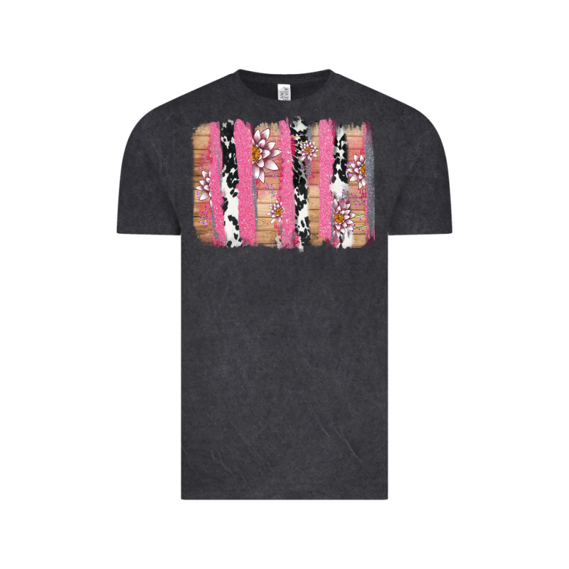 V.d Cow And Lotus Brushstrock Vintage Tee by AdoDesignShop | Teevron