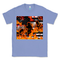 Colony Blue firefighter thin red lin Classic Tee - LillyAllenDesigns