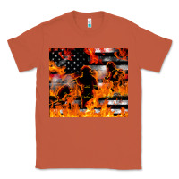 Copper firefighter thin red lin Classic Tee - LillyAllenDesigns