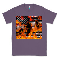 Lavender firefighter thin red lin Classic Tee - LillyAllenDesigns